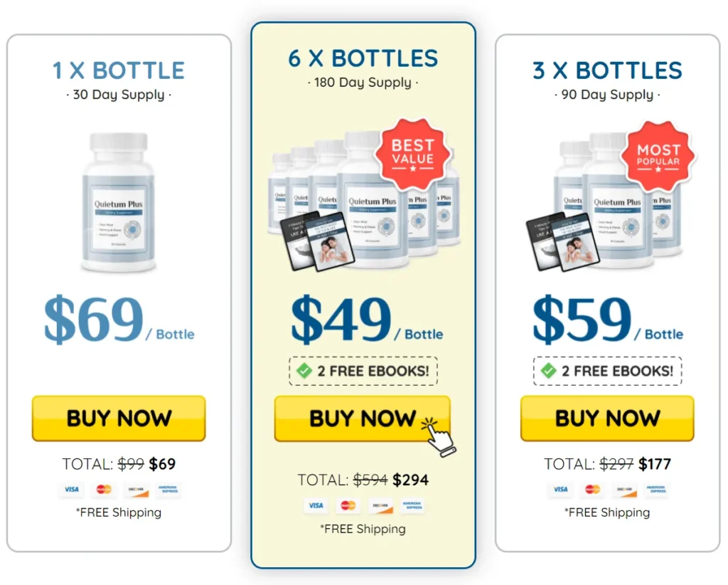 Quietum Plus Pricing